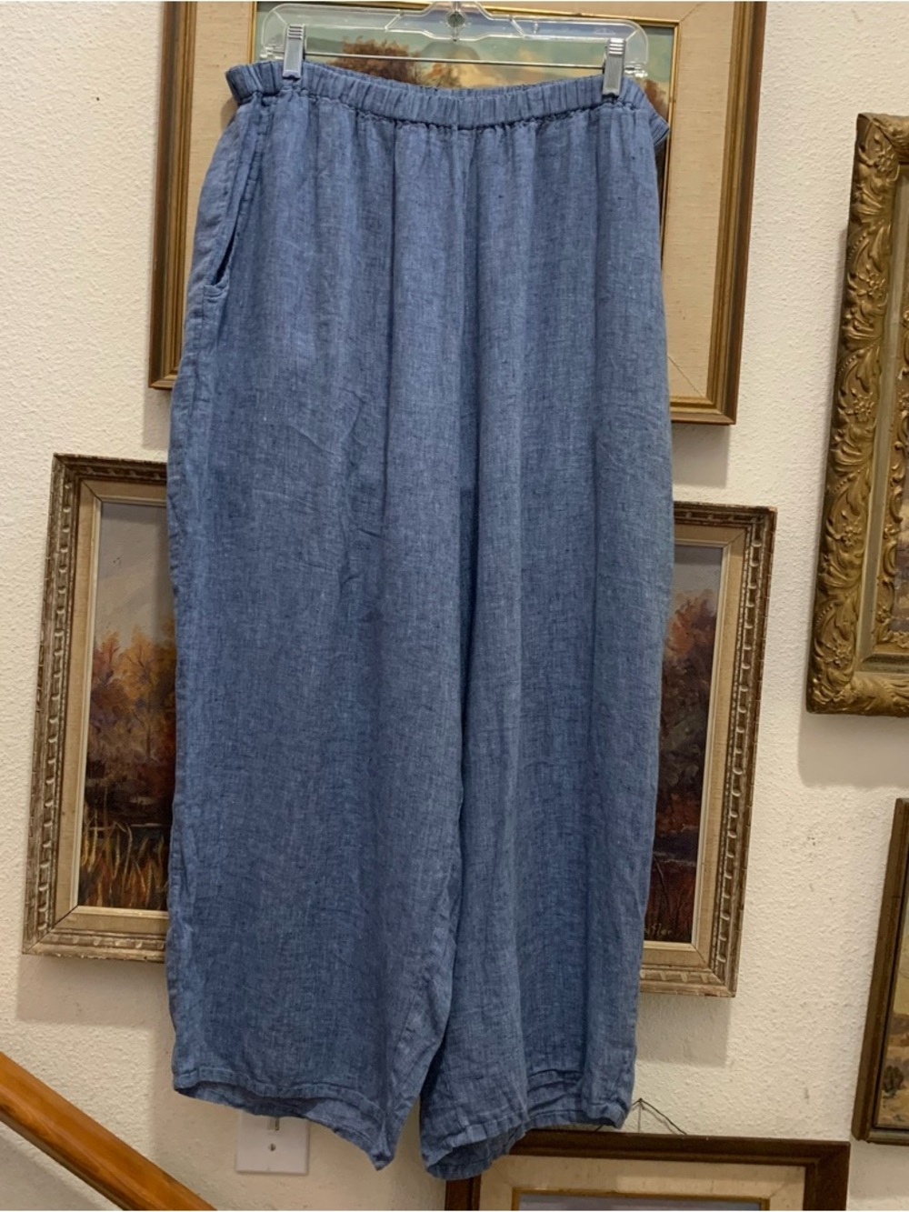 Flax 100% linen light blue 1G 18-20
